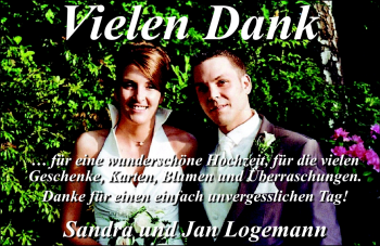 Hochzeitsanzeige von Sandra  von Nordwest-Zeitung