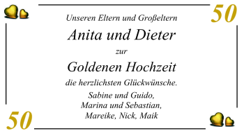 Hochzeitsanzeige von Anita  von Nordwest-Zeitung