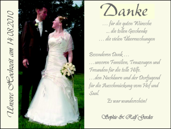 Hochzeitsanzeige von Sophie Gerdes von Nordwest-Zeitung