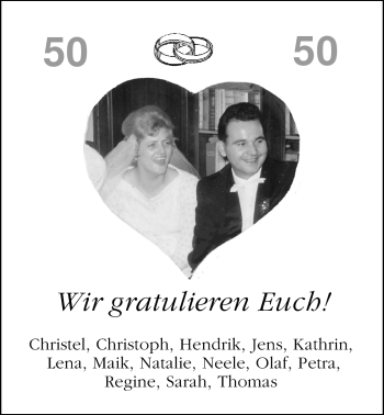 Hochzeitsanzeige von Frau Walter von Nordwest-Zeitung