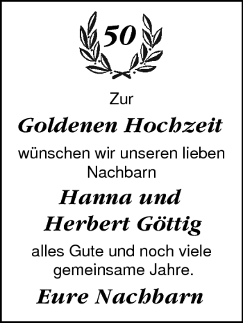 Hochzeitsanzeige von Hanna  von Nordwest-Zeitung