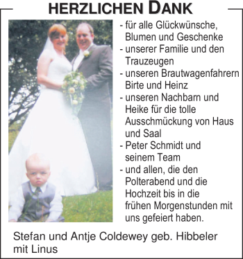 Hochzeitsanzeige von Antje Hibbeler von Nordwest-Zeitung
