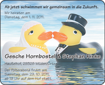 Hochzeitsanzeige von Gesche Hornbostel von Nordwest-Zeitung