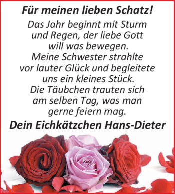 Hochzeitsanzeige von Schatz  von Nordwest-Zeitung