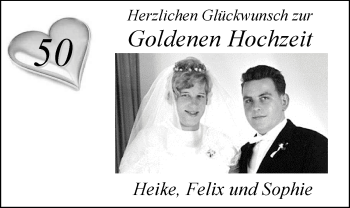 Hochzeitsanzeige von von Heike  von Nordwest-Zeitung